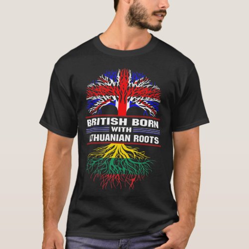 British Born with Lithuanian Roots T_Shirt
