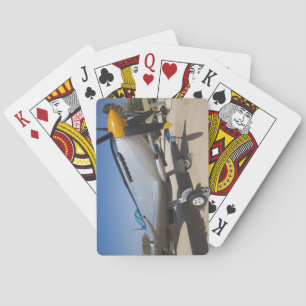 British-built Spitfire fighter Poker Cards