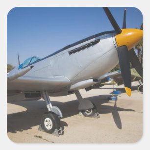 British-built Spitfire fighter Square Sticker