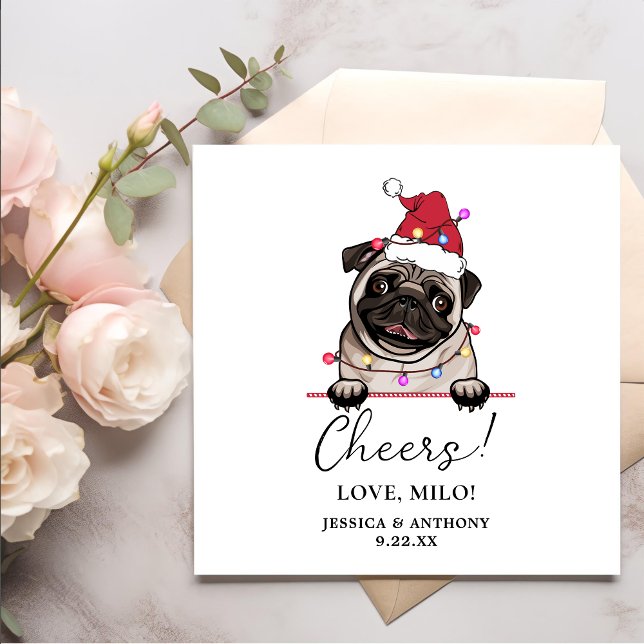 British Bull Dog Personalized Cheers Napkins (Creator Uploaded)