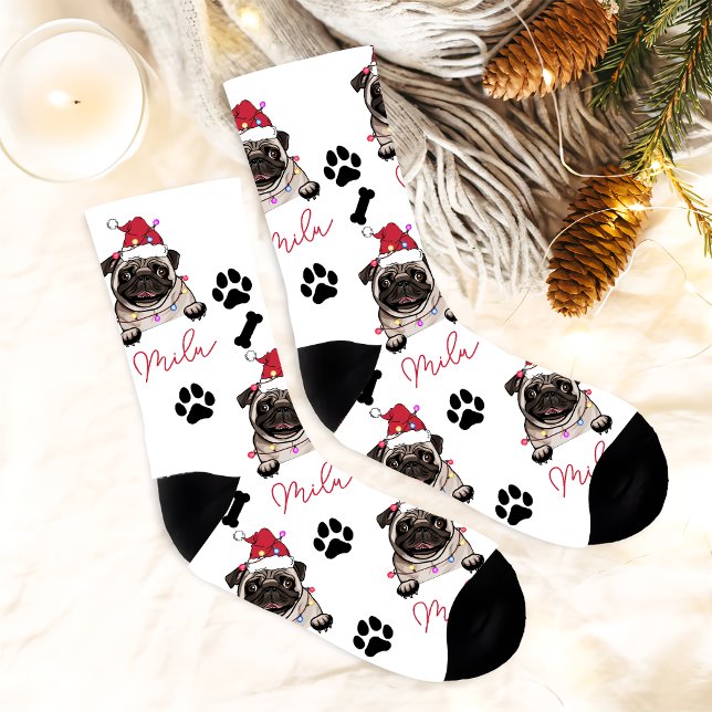 British Bull Dog Personalized Christmas Gift Socks (Creator Uploaded)