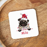 British Bull Dog Personalized Hand Drawing Square Paper Coaster<br><div class="desc">British Bull Dog Personalized Hand Drawing</div>