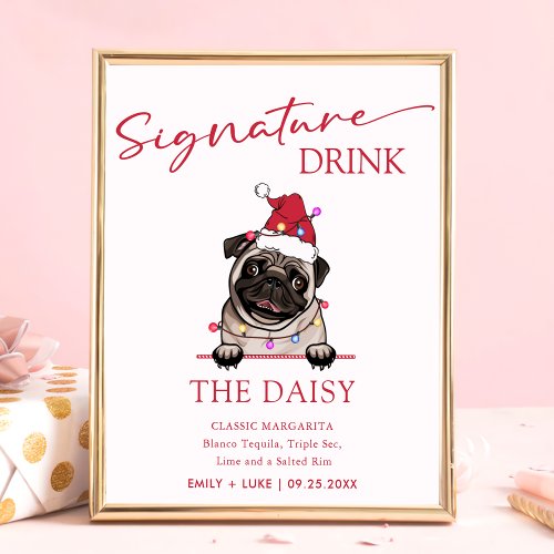 British Bull Dog Wedding Signature Drink Sign