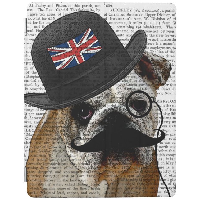 British Bulldog and Bowler Hat iPad Air Cover (Front)
