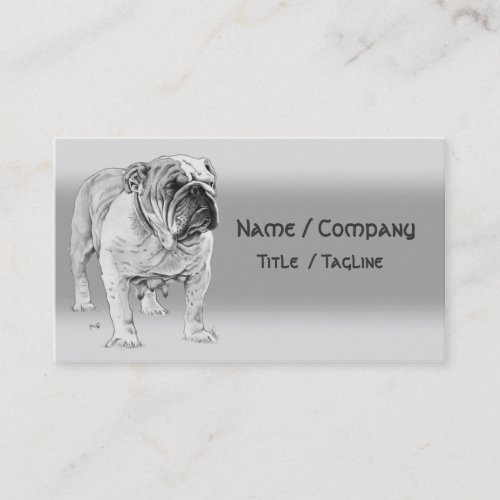 British Bulldog Business Card