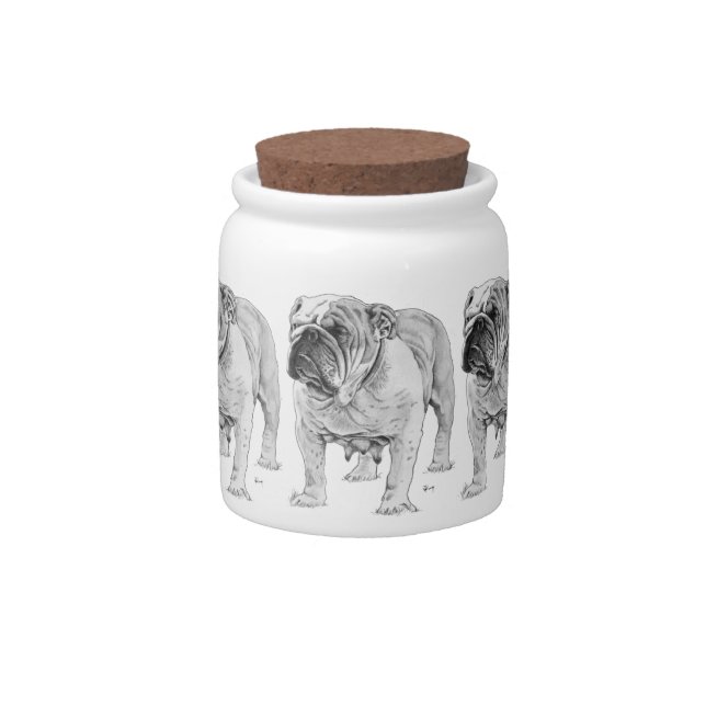 British Bulldog Candy Jar (Front)