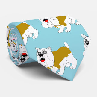 British Bulldog Design Neck Tie
