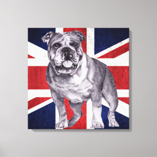 British Bulldog - English Bulldog Canvas Print