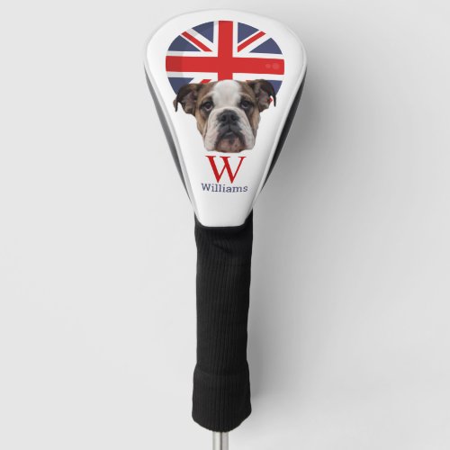 BRITISH BULLDOG Monogram  Golf Head Cover