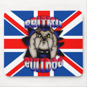 British Bulldog Mousemat Mousepad, Union Jack Mouse Pad