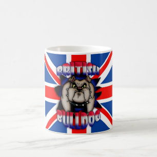 British Bulldog Mug, With Union Jack Coffee Mug