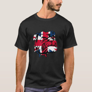 British Bulldog Union Jack Flag T-Shirt