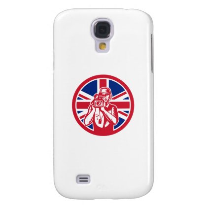 British Cameraman Union Jack Flag Icon Galaxy S4 Case