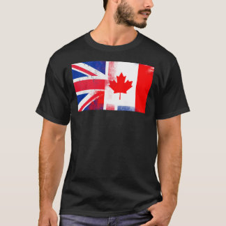 British Canadian Half Canada Half UK Flag Essentia T-Shirt