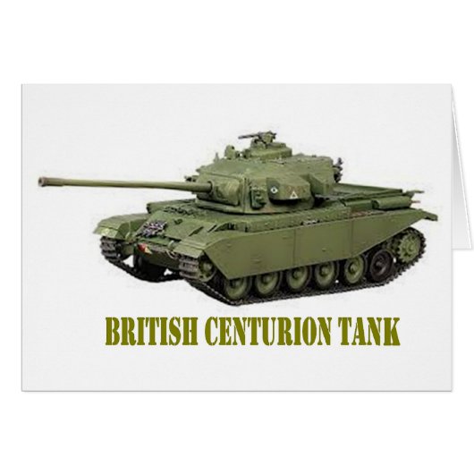 BRITISH CENTURION TANK CARDS (Front Horizontal)