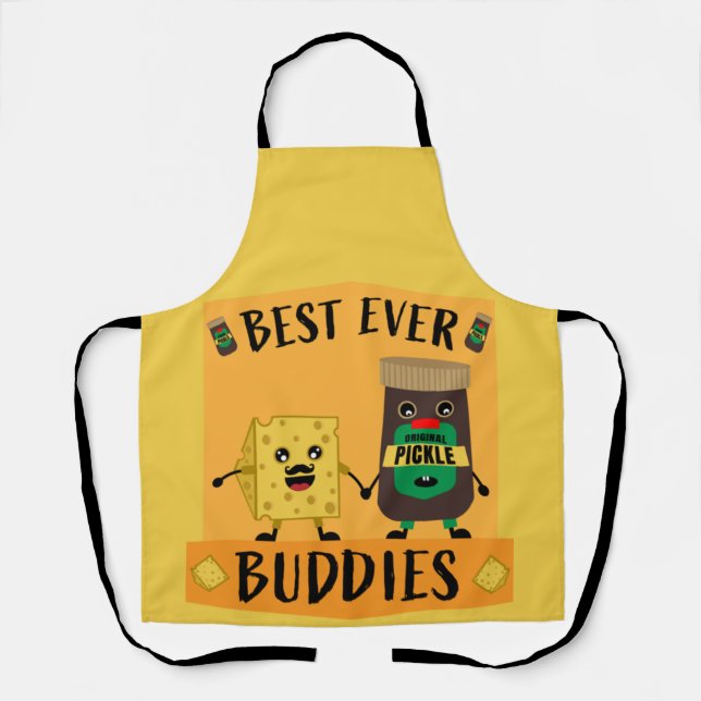 British Cheddar Cheese And Pickle lovers Apron (Front)