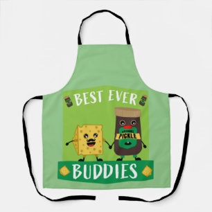 British Cheddar Cheese And Pickle lovers Apron