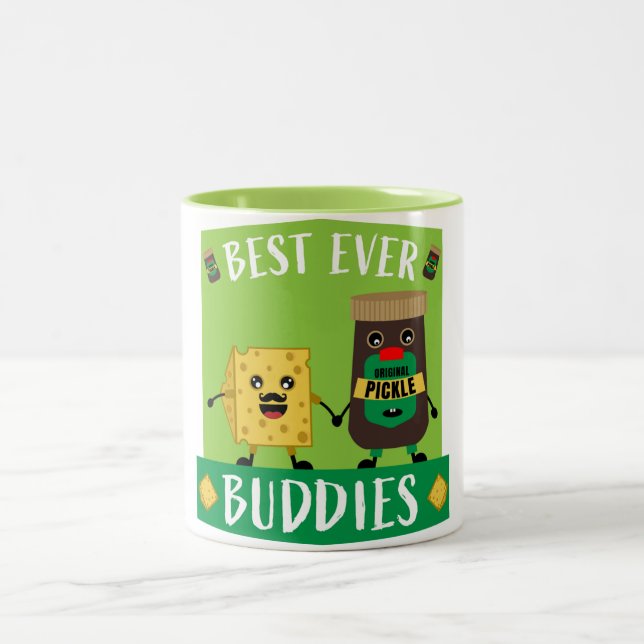 British Cheddar Cheese And Pickle lovers Coffee Mu Two-Tone Coffee Mug (Center)