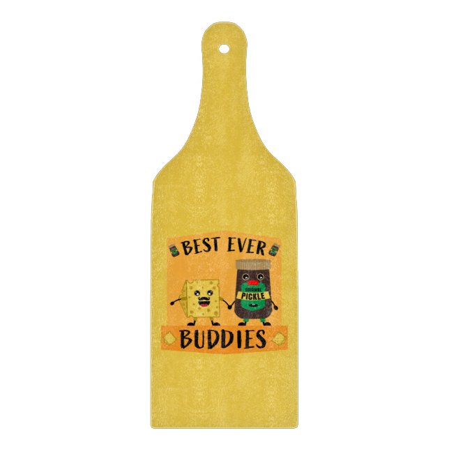 British Cheddar Cheese And Pickle lovers  Cutting Board (Front)