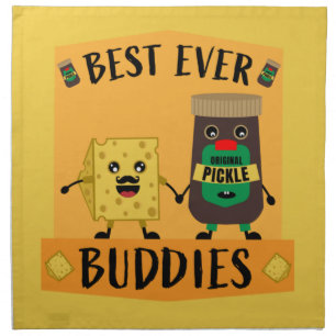 British Cheddar Cheese And Pickle lovers Napkin
