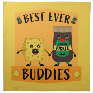 British Cheddar Cheese And Pickle lovers  Napkin