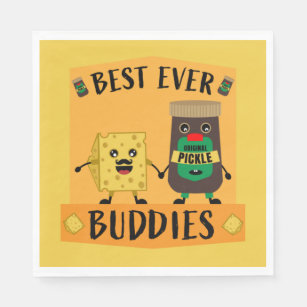 British Cheddar Cheese And Pickle lovers  Napkins