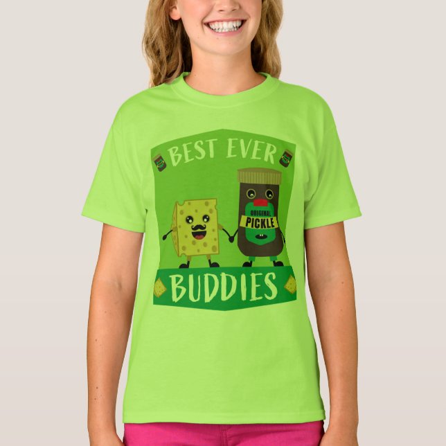 British Cheddar Cheese And Pickle lovers  T-Shirt (Front)
