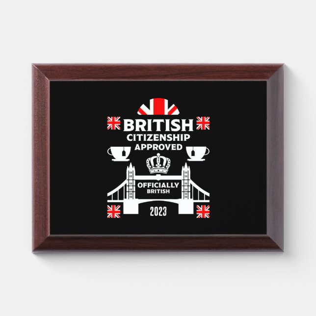 British Citizenship Gifts Award Plaque (Horizontal)