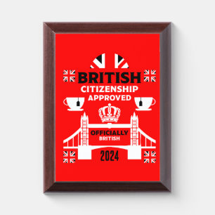 British Citizenship Gifts Award Plaque