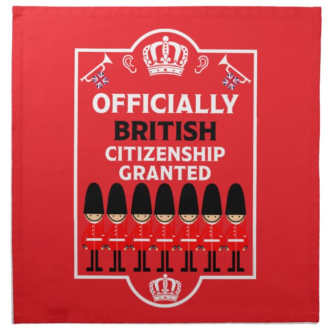 British Citizenship Gifts Cloth Napkin (Front)