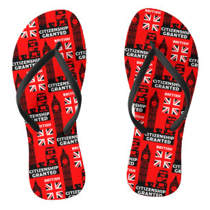 British Citizenship Gifts Flip Flops