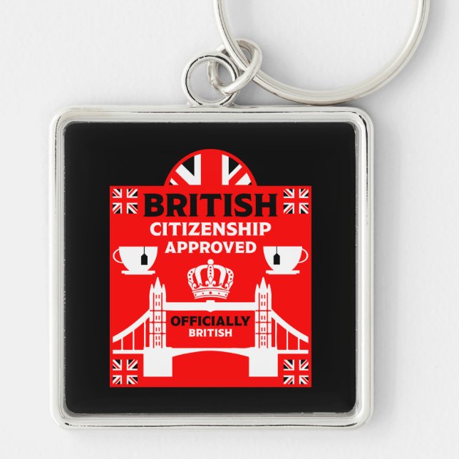British Citizenship Gifts Keychain (Front)
