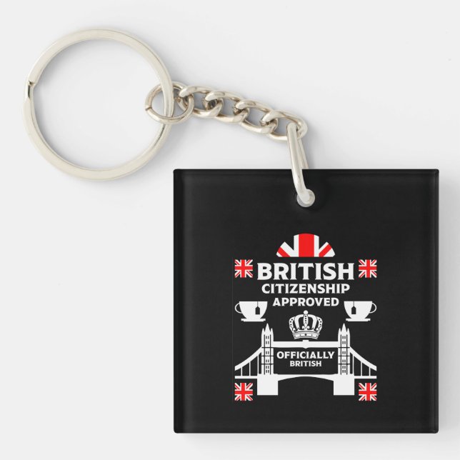 British Citizenship Gifts Keychain (Front)