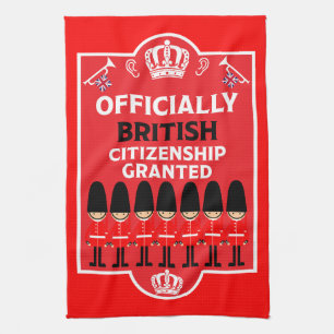 British Citizenship Gifts Kitchen Towel