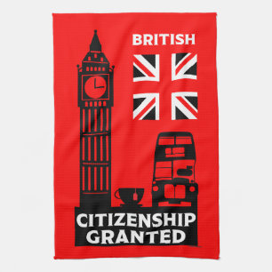 British Citizenship Gifts Kitchen Towel