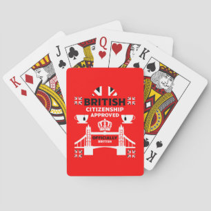 British Citizenship Gifts Poker Cards