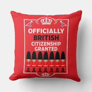 British Citizenship Gifts Throw Pillow