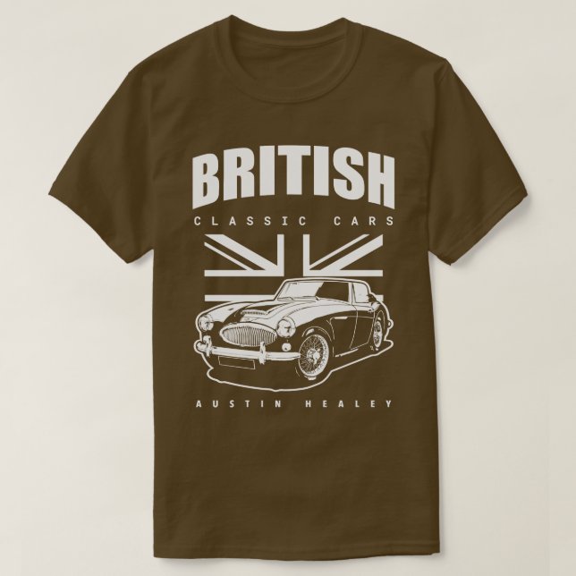 British Classic Car Austin Healey Long Sleeve  T-Shirt (Design Front)