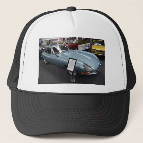 British classic e type jaguar trucker hat