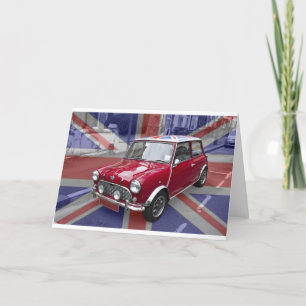 British Classic Mini car Card
