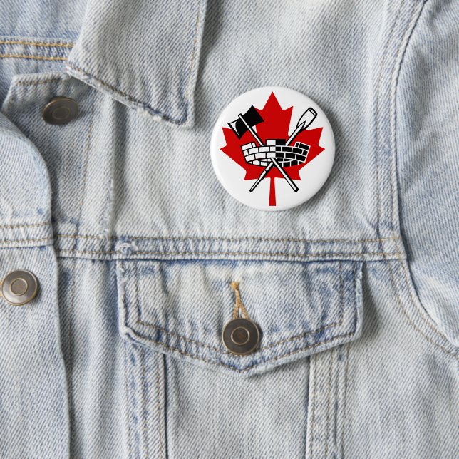 British Columbia BC Canada  Button (In Situ)