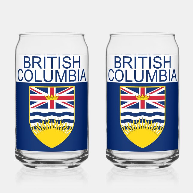 British Columbia Can Glass (Front)