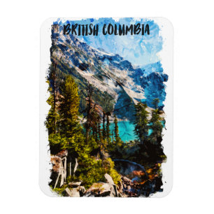 British Columbia Canada Mountain View Magnet