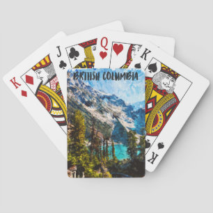 British Columbia Canada Mountain View Poker Cards