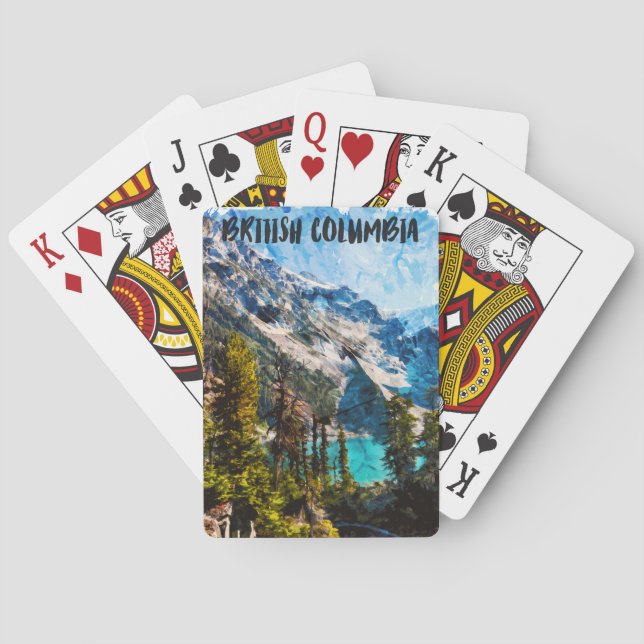 British Columbia Canada Mountain View Poker Cards (Back)