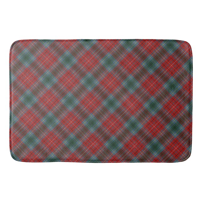 British Columbia Canada Provincial Tartan Bathroom Mat (Front)