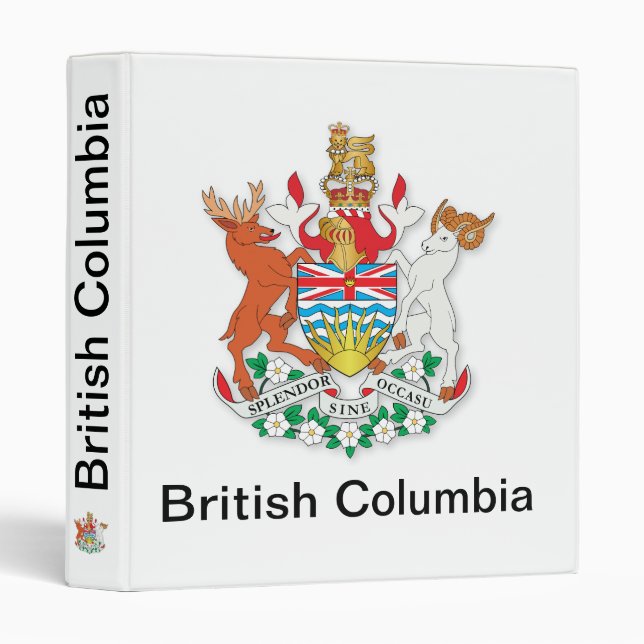 British Columbia coat of arms Binder (Front/Spine)