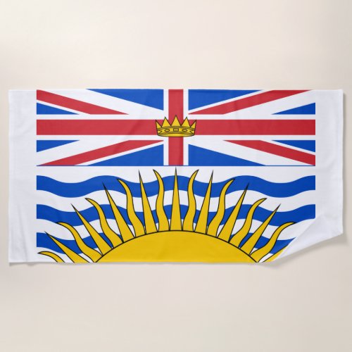 British Columbia Flag Beach Towel