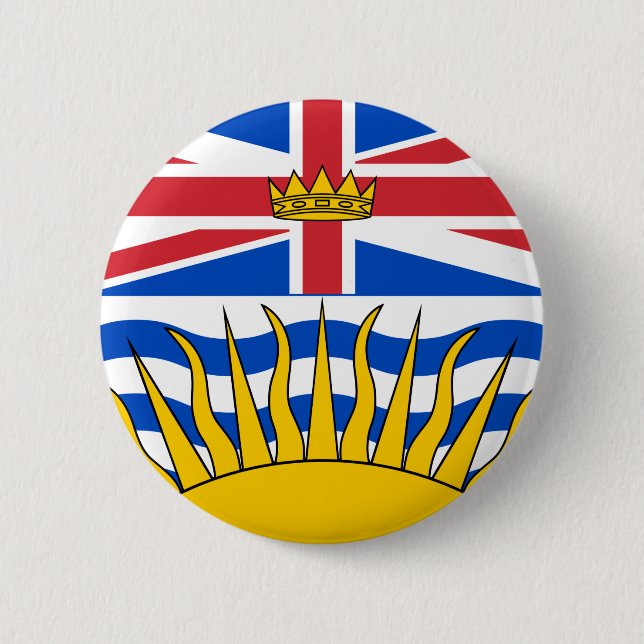 British Columbia Flag Button (Front)