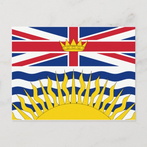 British Columbia Flag Postcard